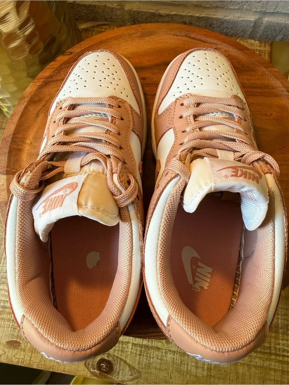 Nike Dunk Low Retro Pink/White Sneakers size 5.5 Women